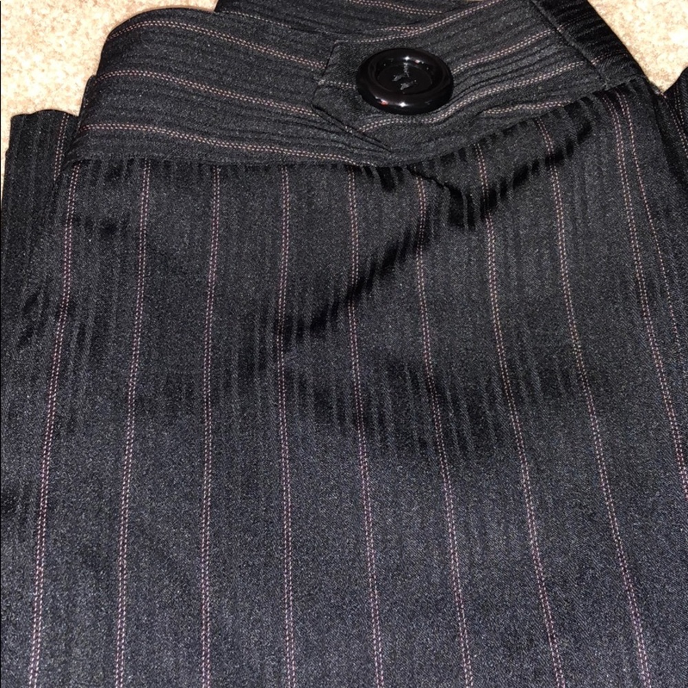 WOMEN - Black Stripe Trousers - Size 6 - Picture 7 of 12